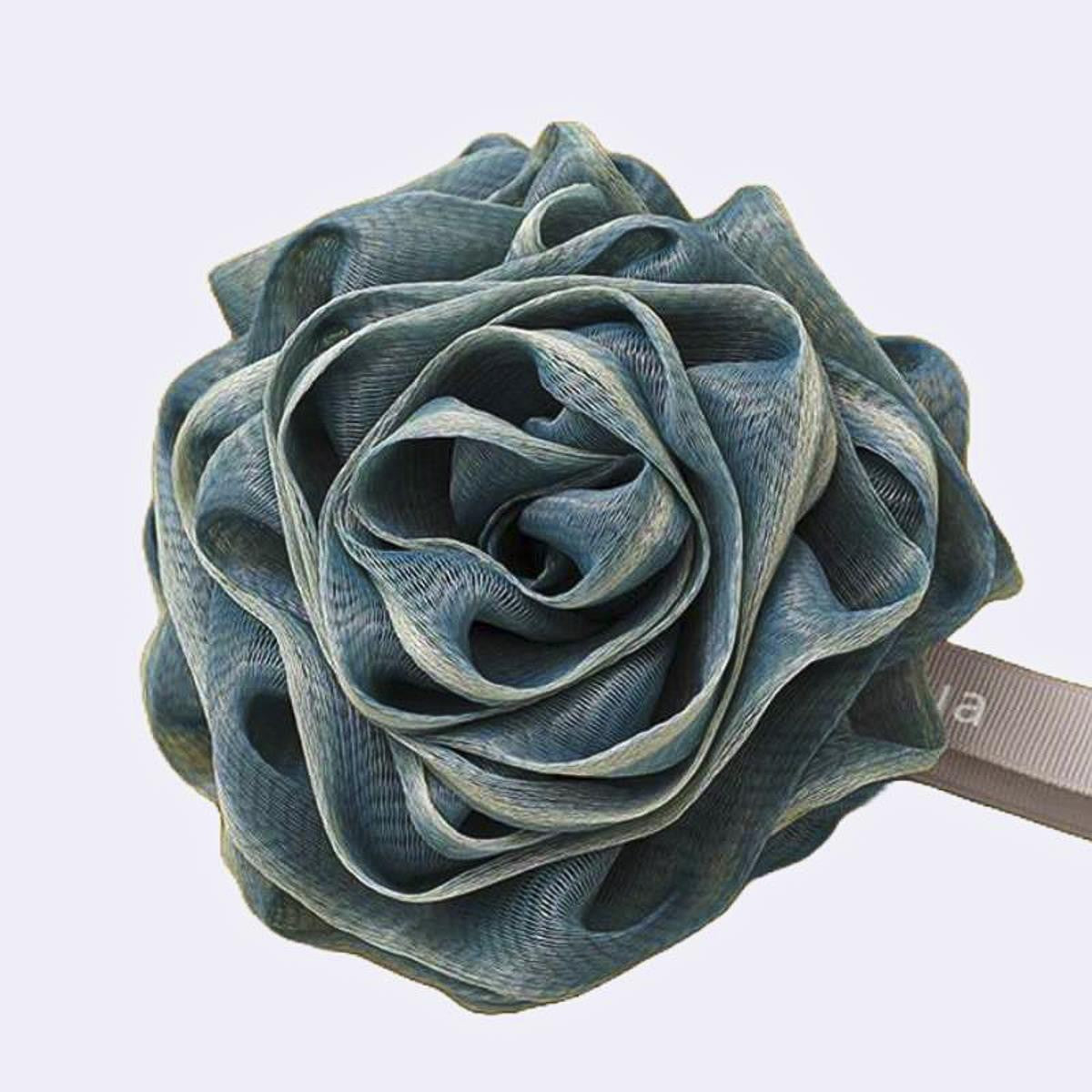 Badeschwamm - Rosenblüte - Türkis