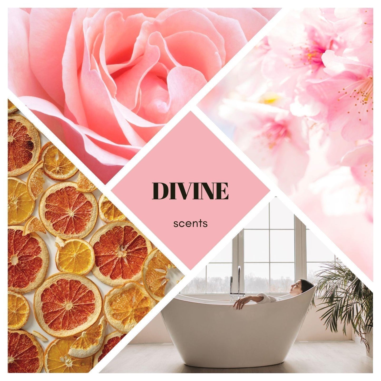 Badesalz - Divine – Kirschblüte, Rose, Orange