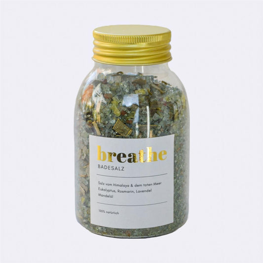 Badesalz - Breathe - Eukalyptus, Rosmarin, Lavendel
