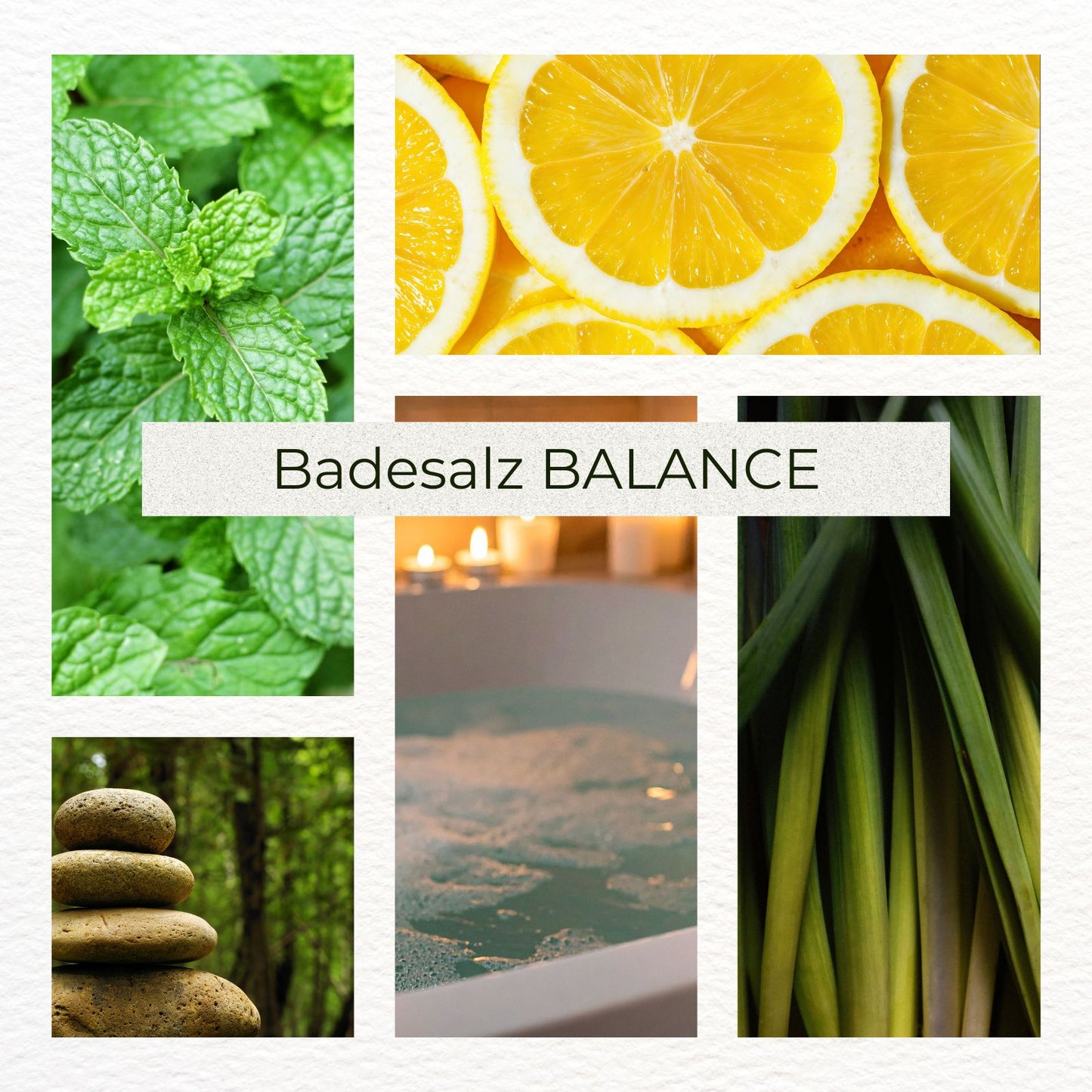 Badesalz - Balance – Zitrone, Minze, Zitronengras