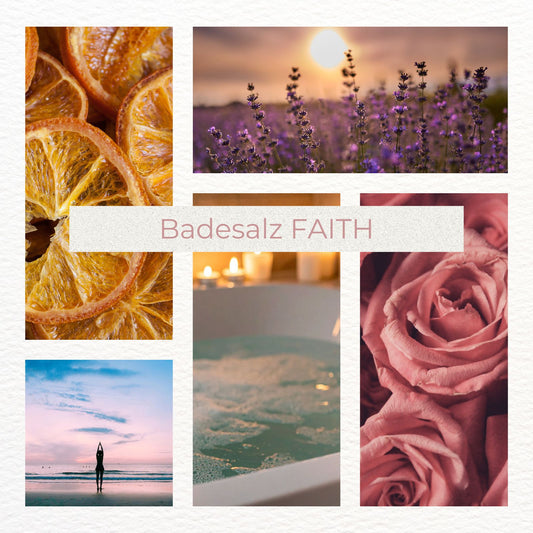 Badesalz - Faith – Rose, Lavendel, Orange
