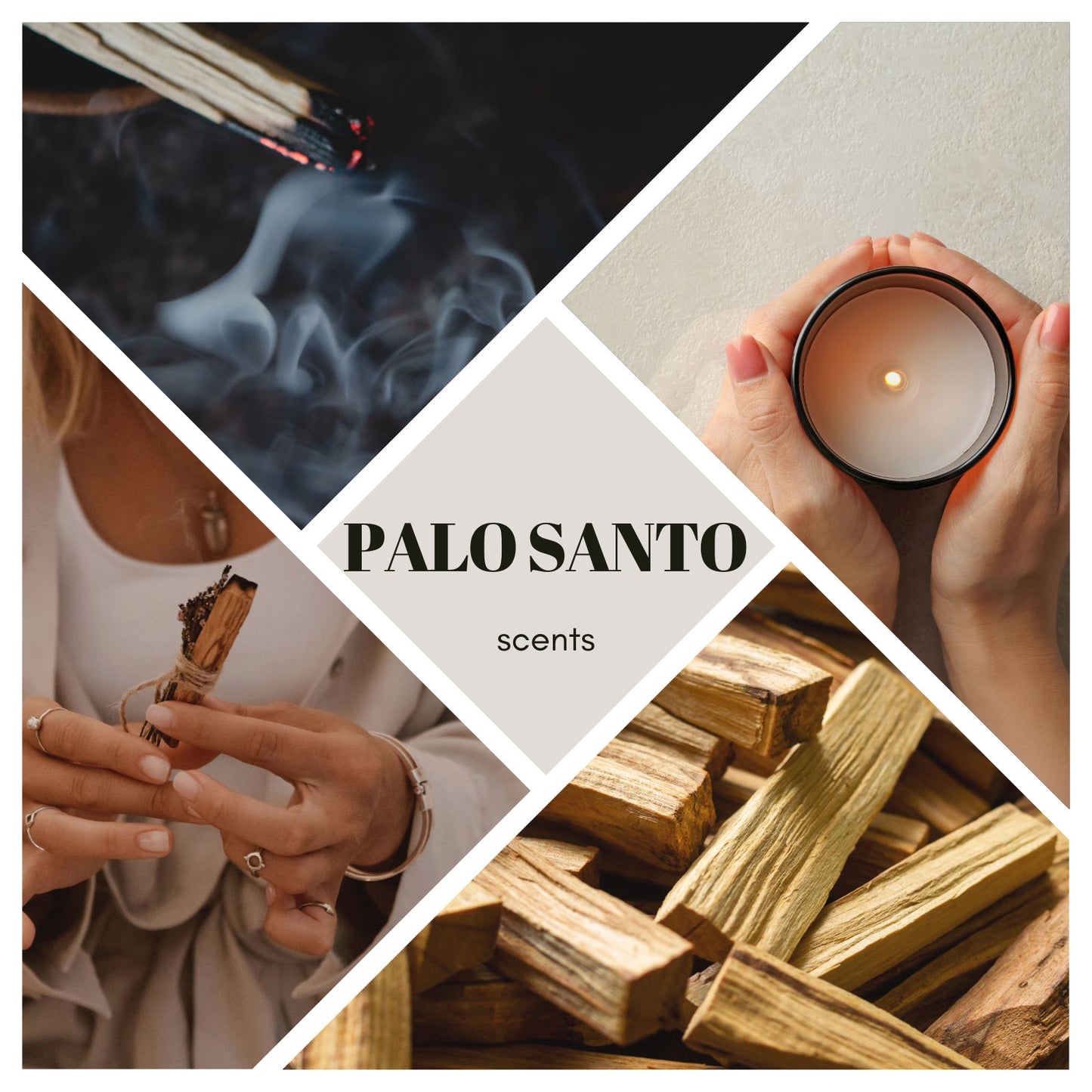 Duftkerze Palo Santo – Heiliges Räucherholz