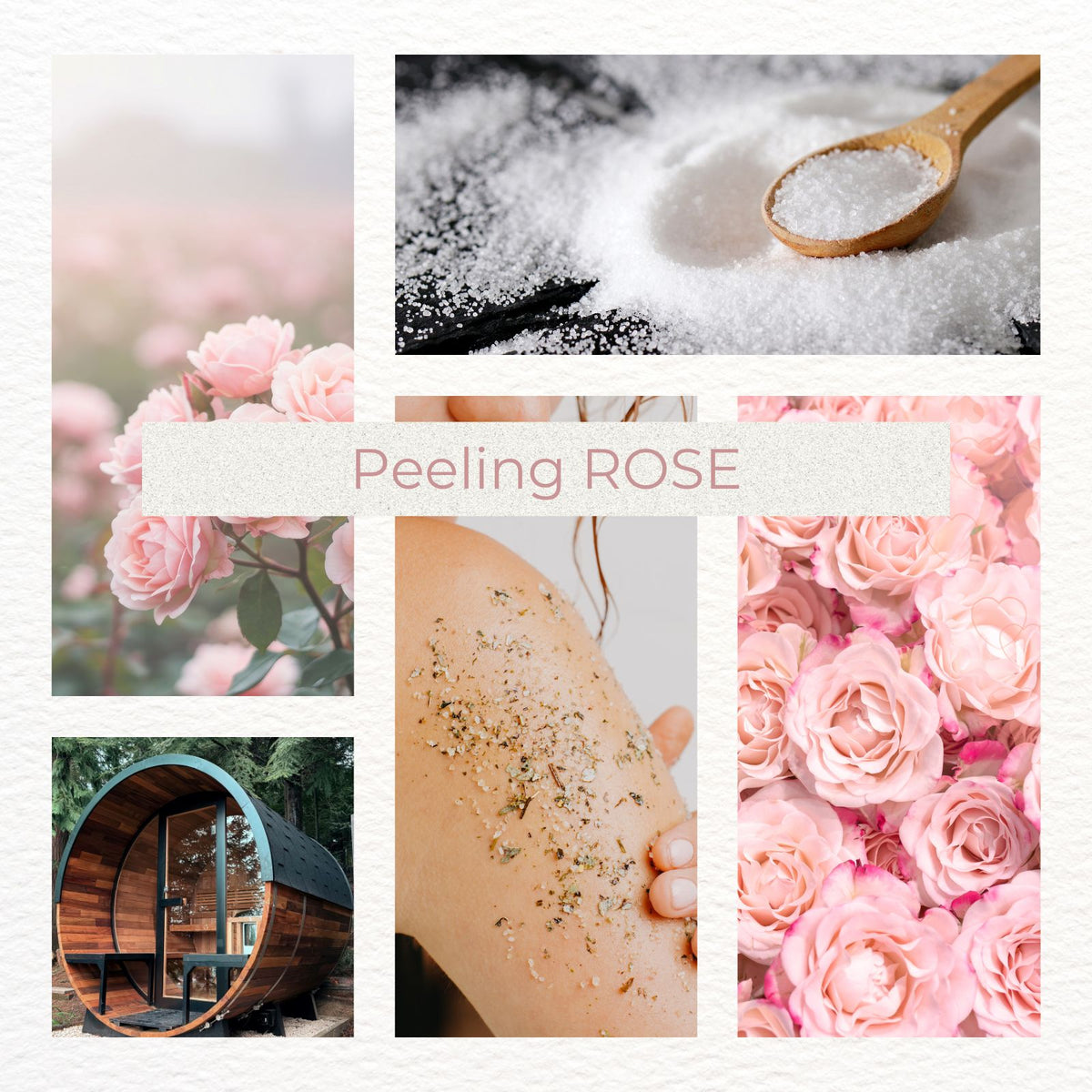 Dusch- und Saunapeeling - sanfte Rose