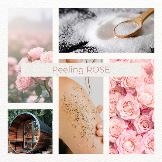 Dusch- und Saunapeeling - sanfte Rose