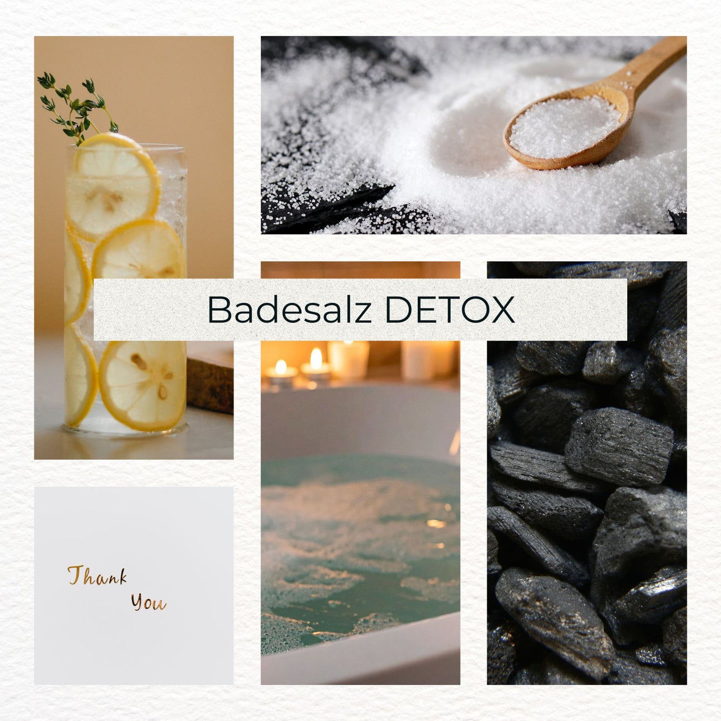 Gastgeschenk - Badesalz - Detox – Aktivkohle