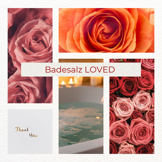 Gastgeschenk - Badesalz - Loved - Rose