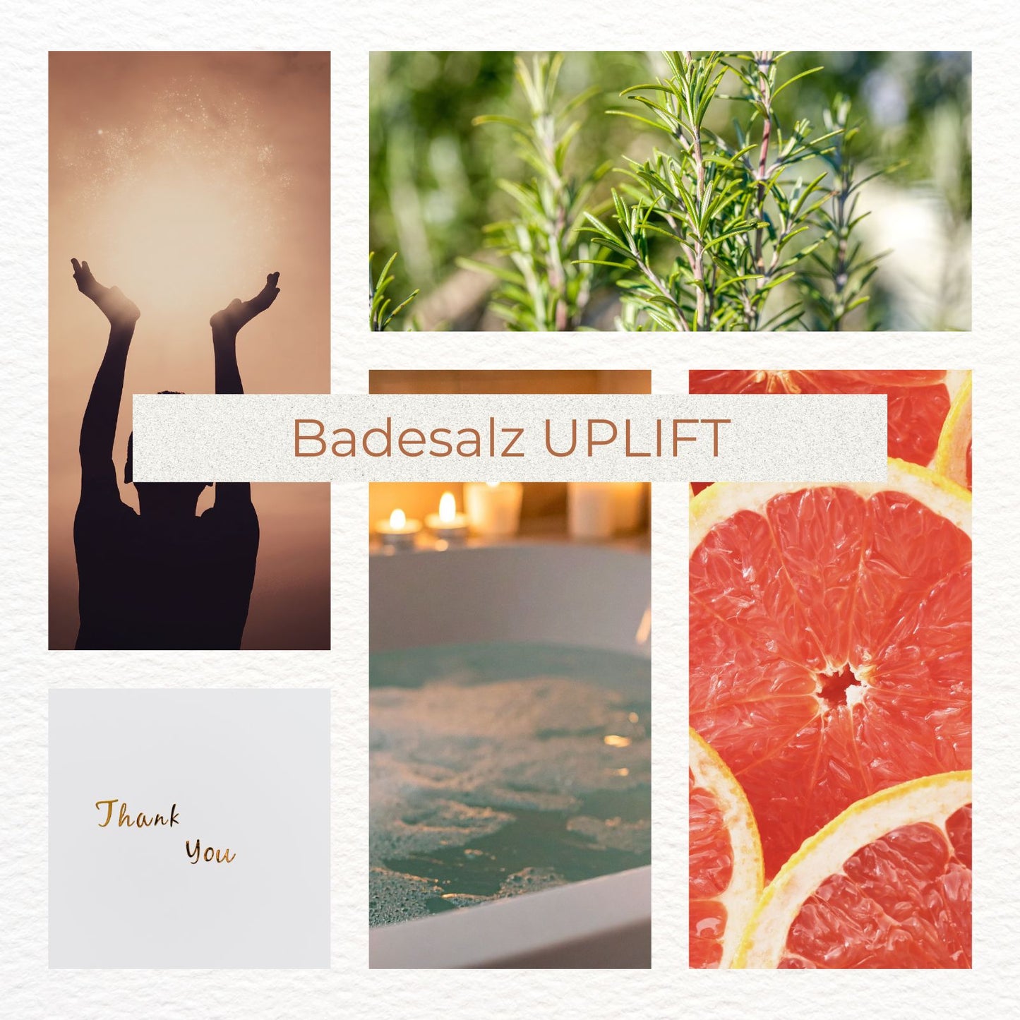 Gastgeschenk - Badesalz - Uplift – Grapefruit, Rosmarin