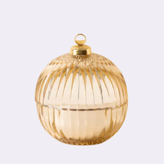 Weihnachtskugel Duftkerze – Winterduft Rise in Warmth - Farbe Sternenlicht - groß